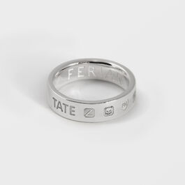 Tate silver band ring